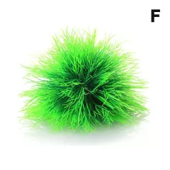 Artificial Aquatic Plastic Plants Aquarium Grass Balls Fish Ornament Tank W2X8