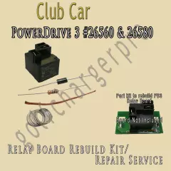 Club Car Power Drive 3 26560 26580 Relay Board Assembly Repair Kit