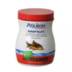 Aqueon Shrimp Pellets Sinking Ideal For Bottom-Feeding Fish 6.5-Ounce - 2 Pack