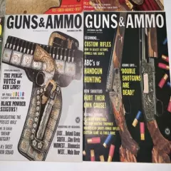 VINTAGE Guns & Ammo Magazine 1967 & FULL YEAR 1966 LOT OF 22 Shooting hunting