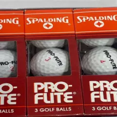 Vintage Spalding Pro-Flite Golf Balls 4 Sleeves Original Boxes 1 2 3 4