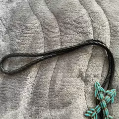 Vintage Sancrest Bolo Tie Pewter With Turquoise Double Arrow Design