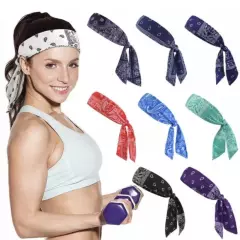 Womens Yoga Wide Headband Elastic Boho Hair Band Sports Turban Head Wrap Ladies