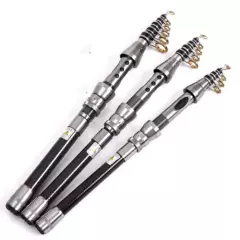 Portable Fishing Rod Sea Pole Rock Spinning Telescopic Super Hard Glass Fiber S