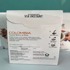 Starbucks Colombia Via Instant Medium Roast Coffee 96 Packets exp 30/01/2025