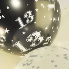 13th Birthday Balloons 10 Age 13 Kids Party Decorations Boy Girl