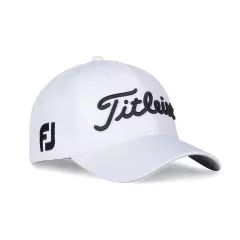 NEW Titleist Tour Elite White/Black Fitted M/L Golf Hat/Cap