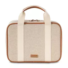 Stephanie Johnson Topea ML Traveler Ivory Cosmetic Case