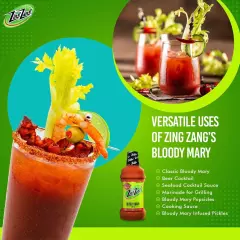 Zing Zang Bloody Mary Mix 1.75L Pack of 3 Zesty and Spicy Premium Blend