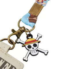 Loungefly x One Piece 25th Anniversary Luffy Wanted Poster Lanyard with Card...