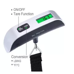 50KG Digital Hand-held Hanging Luggage Weighing Measuring Scales Suitcase Bag