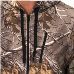 MED Realtree Xtra Men's Performance Tech Fleece Hoodie Camo Order Control Scent