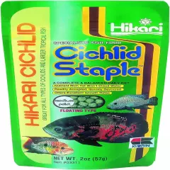 2-Ounce Cichlid Staple Floating Pellets for Pets, Medium