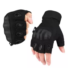 Fingerless Tactical Gloves Hunting Gloves Combat Gloves w/Hard Knuckle