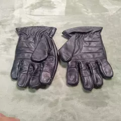 Women’s Harley Davidson Black Heavy Leather Biker Gloves Size XL