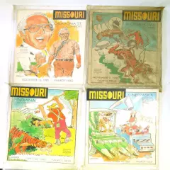 Lot of (12) Assorted 1985 Missouri College Football Programs