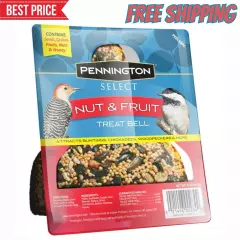 Pennington Nut and Fruit Treat Bell, Wild Bird Feed and Seed, 15 Oz