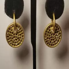 Reversible Black Enamel/Crystal Earrings