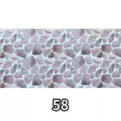 1pc Fish Tank Bottom Sticker 3D Stone Pattern Aquarium Background Poster Picture