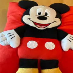 DISNEY Mickey Mouse CLUBHOUSE TRAVEL PILLOW 11" X 14"