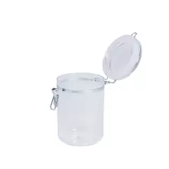 Connoisseur Durable Clear Acrylic Airtight Canister 1.8 Litre with Chrome Clip