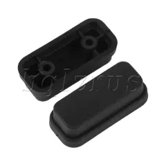 4 x Luggage Bottom Side Stand Feet Plastic Baggage Stud Feet with Screws