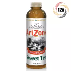 12x Bottles Arizona Real Brewed Sweet Tea Flavor | 20oz | Southern Style