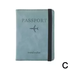 Passport Holder Protector Cover Wallet PU Leather Travel Wallet Blocking Prof