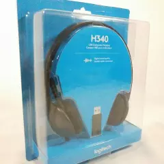 Logitech H340 USB Computer Headset Digital Audio Microphone New Sealed