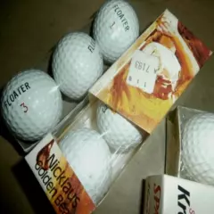  5 Vintage Sleeves Golf Balls Kro-Flite Chemflite Delta Supreme Jack Nicklaus