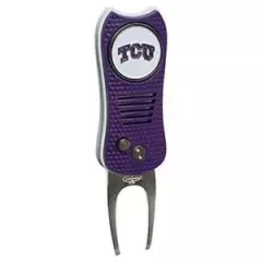 Team Golf NCAA TCU Horned Frogs Switchblade Divot Tool with Double-Sided