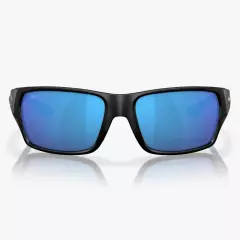 NEW Costa Del Mar Tailfin Matte Black Blue Mirror Polarized Glass 580G