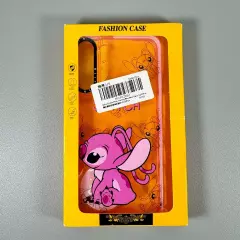 Disney ANGEL Case for Galaxy S22 PLUS | Love Angel- Stitch GF | Translucent Pink