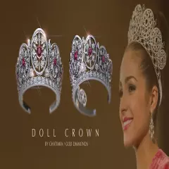 Beauty Pageant Diamond Crown/Tiara Babies_Fashion Royalty Dolls_Nexus