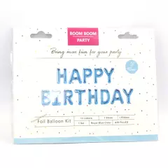 Happy Birthday Balloons Banner Balloon Bunting Party Decoration Inflating Decor