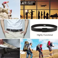 Men Nylon Anti Theft Travel Security Belt Military Tactical Hidden Money Belt US