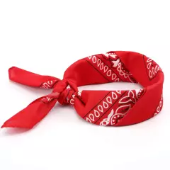 21 Inch Red Bandana 12 Pack, Red Bandana in Bulk, Party Bandanas for Men