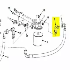 OEM Tennant Nobles 9010628 VR, Elbow New Fits Models W/ Mitsubishi Engines