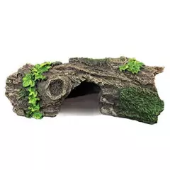  Aquarium Wood Ornament Fish Tank Trunk Decoration - Driftwood Decor with Cave 