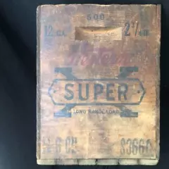 Wooden Western Cartridge Company East Alton Illinois 500 Super 12GA Ammo Box