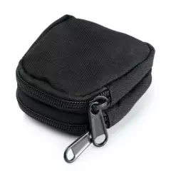 sale Mini Pocket Waterproof Portable 2-Layer Coin Wallet Zipper Bag Pouch Black