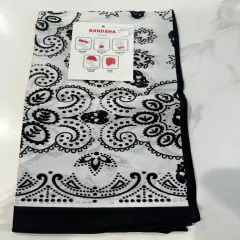 Black and White bandana. One Size