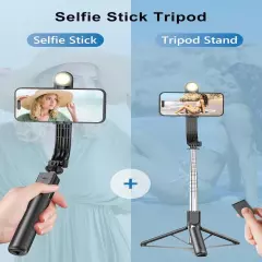 54” Cell Phone Tripod for iPhone, Extendable Selfie Stick with Wireless Remot...