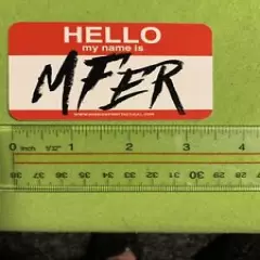 Mission First Tactical “Hello My Name Is” Stickers (2pcs)