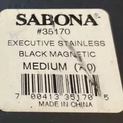 New without box SABONA #35170 Executive Stainless Black Magnetic