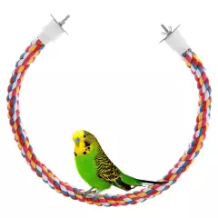 Bird Rope Perches,Parrot Toys 48 inches Rope Bungee Bird Toy (48 inches)[1 Pack]