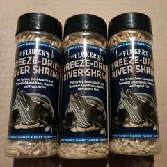 2- Fluker's Freeze-Dried River Shrimp Reptile Food - 1 oz Each