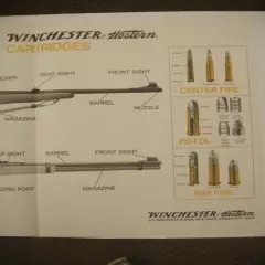 VINTAGE Winchester model 770 94 Center Fire rifles Paper Poster Advertising Sign