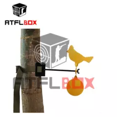 ATFLBOX Funny Bird Steel Shooting Target Reset Target