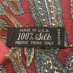 Geoffrey Beene, Made In Usa, 100% Silk Fabric From Italy, Men’s Neck Tie